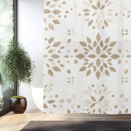 Boho Minimalistisch Mandala Duschvorhang