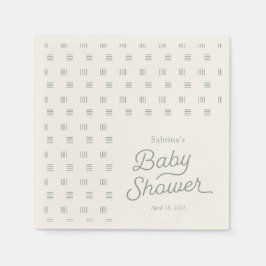 Boho Minimalistisch Sage Boho Serviette