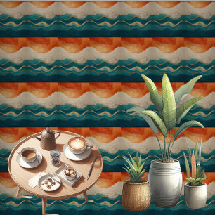 Boho Minimalistisch Sky Mountains Abstraktes Parad Tapete