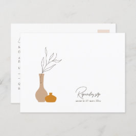 Boho Minimalistisch Vases | Liegeanforderung + Wah Postkarte