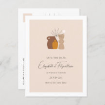 Boho Minimalistisch Vases Save the Date