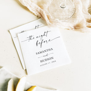 Boho Minimalistisch Wedding Cocktail Paper Serviette