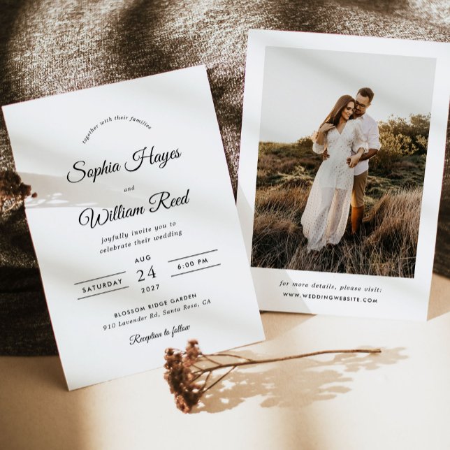 Boho Minimalistisch Wedding Einladung (Von Creator hochgeladen)
