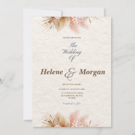Boho Minimalistisch Wedding Einladung