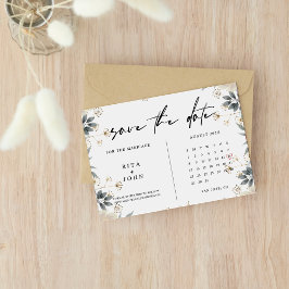 Boho Minimalistisch Wedding speichert die Datumska Save The Date