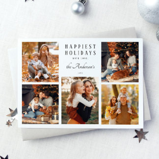 Boho Minimalistisch Weihnachten 5 Foto Collage