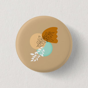 BOHO MINIMALISTISCHE BLÄTTER BUTTON