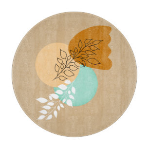 BOHO MINIMALISTISCHE BLÄTTER SCHNEIDEBRETT