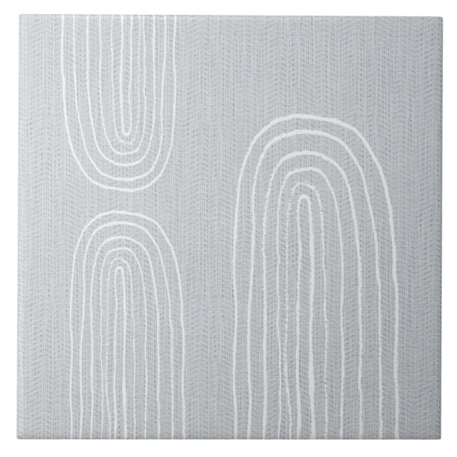 Boho Mitte Jahrhundert Chic Rainbow Fliese (Vorderseite)