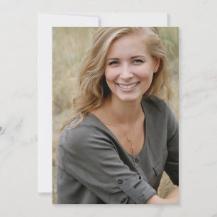 Boho Modern Abschluss Foto Save the Date