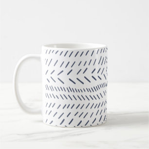 Boho Modern Abstrakt Mudcloth in Navy Kaffeetasse