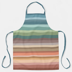 Boho Modern Chic Streifen Schürze