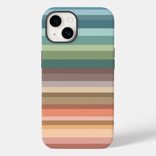 Boho Modern Chic Stripes Case-Mate iPhone Hülle (Rückseite)