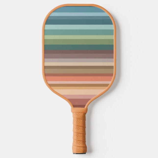 Boho Modern Chic Stripes Pickleball Paddle (Vorderseite)