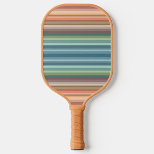 Boho Modern Chic Stripes Pickleball Schläger