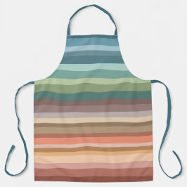 Boho Modern Chic Stripes Schürze