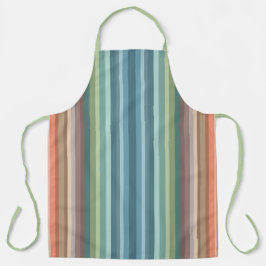 Boho Modern Chic Stripes Schürze