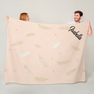 Boho Modern Federn Luxus-Kollektion Fleecedecke