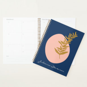 Boho Moderne Abstrakte botanische Kunst Planer