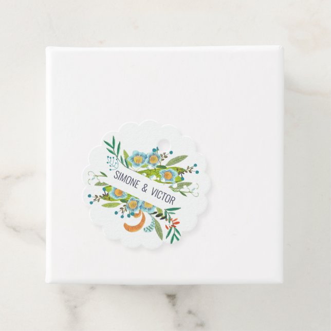 Boho Moderne Blütenlilie von Valley Wedding Geschenkanhänger (Beispiel)