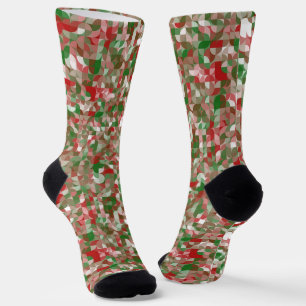Boho Moderne Groovy Weihnachten Geometrisches Must Socken