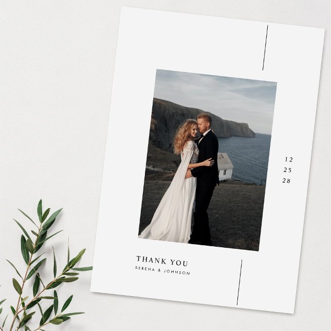 Boho Moderne Minimalistische Foto-Hochzeit Save The Date (Von Creator hochgeladen)