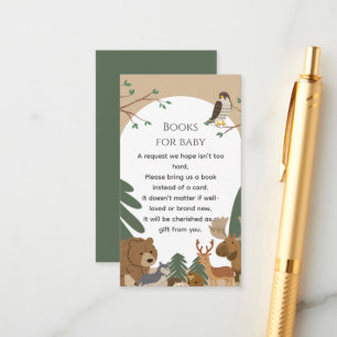Boho Moderne Waldtiere Wald Baby Shower Begleitkarte