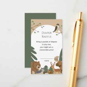 Boho Moderne Waldtiere Wald Baby Shower Begleitkarte