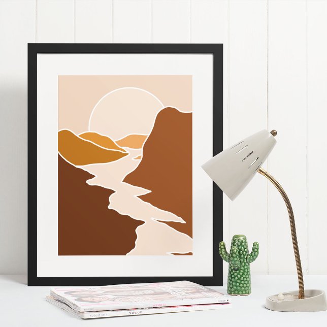 Boho-Moderne Wandkunst Druck, Wertposter Papier Poster (boho modern wall art Print)