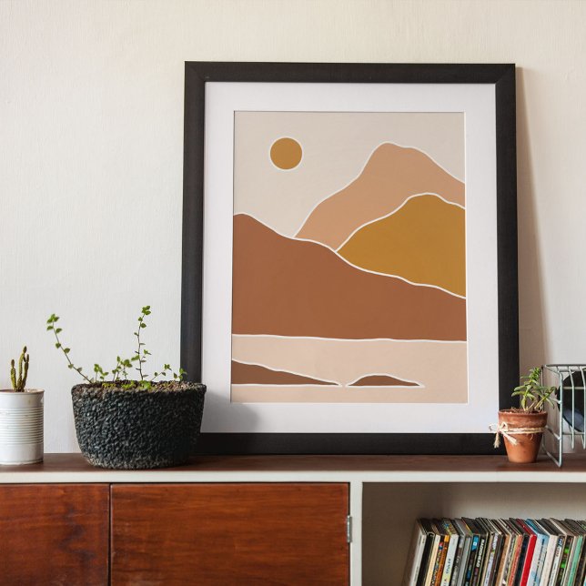 Boho-Moderne Wandkunst Druck, Wertposter Papier Poster (boho modern wall art Print)