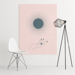 Boho moderne Wandkunst Druck, Wertposter Papier Poster