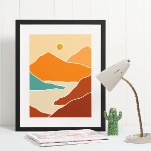 Boho moderne Wandkunst Print, Value Poster Paper