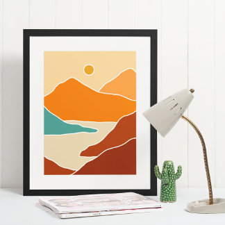 Boho moderne Wandkunst Print, Value Poster Paper