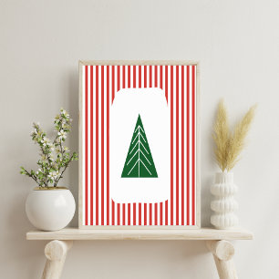 Boho Moderne Weihnachts-Wandkunst Poster