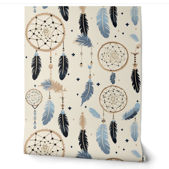 Boho Moderner Traumfänger  Tapete (Abrollen)