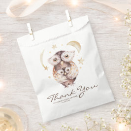 Boho Mommy and Baby Owl Baby Showdusche Vielen Dan Geschenktütchen