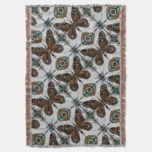 Boho Monarch Butterfly Inspiriert Diagonal Tile