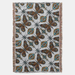 Boho Monarch Butterfly Inspiriert Diagonal Tile Decke