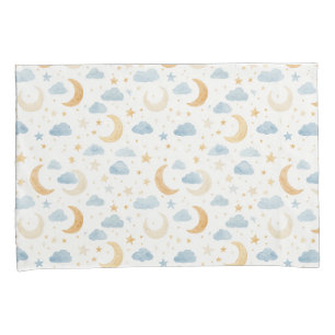 Boho Mond Sterne Wolken Kinder Kissenbezug