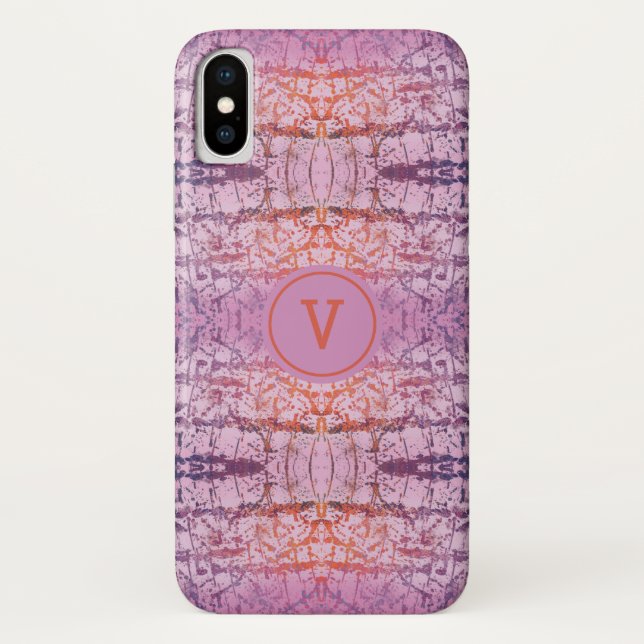 Boho Monogram Case-Mate iPhone Hülle (Rückseite)