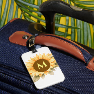 Boho-Monogramm Cottagecore-Geschenk Gepäckanhänger