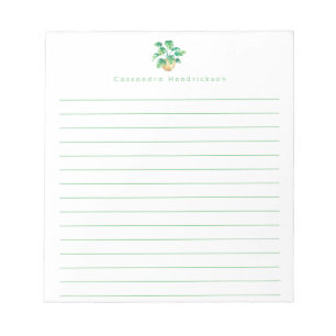 Boho Monstera Pflanze Minimalist Grün Personalisie Notizblock
