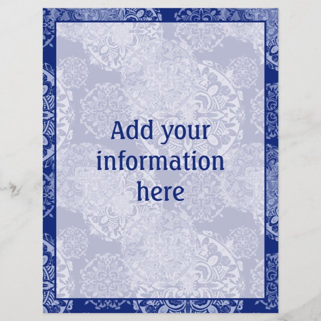 Boho Moody Blues Mandalases Flyer (Vorne)