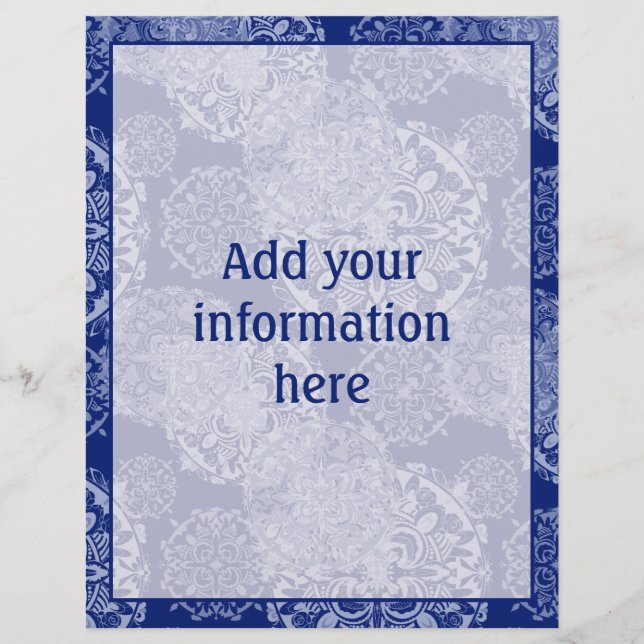 Boho Moody Blues Mandalases Flyer (Vorne)