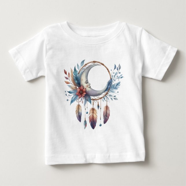 Boho Moon Baby T-shirt (Vorderseite)