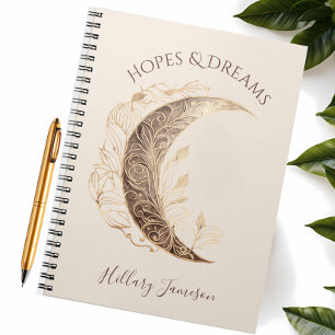 BOHO Moon Hoffnungen & Träume Inspiration Notizblock