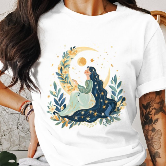 Boho Moon Maiden T - Shirt (Von Creator hochgeladen)