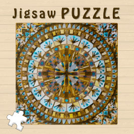 Boho Mosaic Tile Gelber Honey - Puzzle