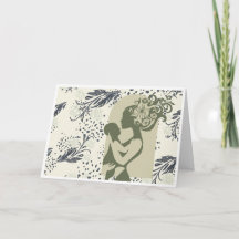 Boho Mother's Day Card (grün)