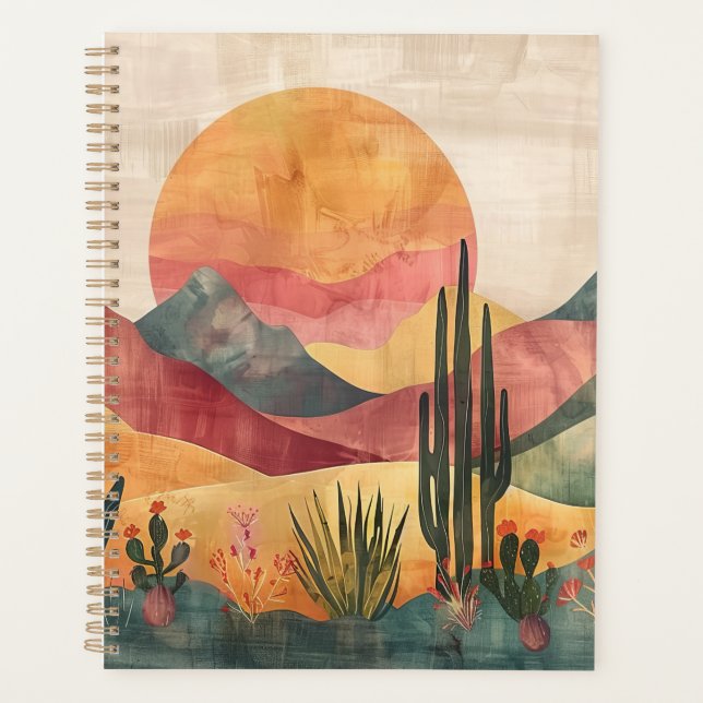Boho Mountain Abstract  Planer (Vorderseite)